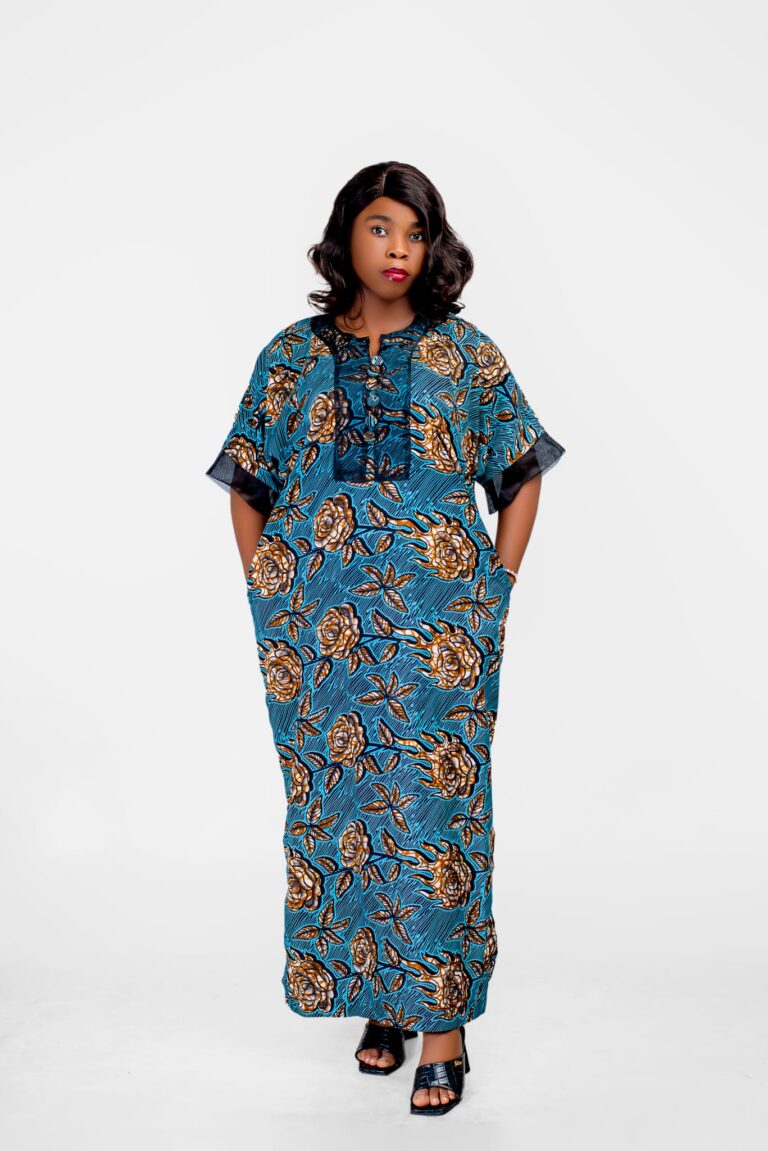 The Cobalt Heritage Kaftan